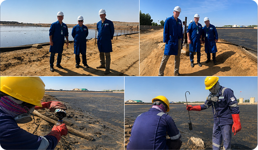 Field remediation team on site